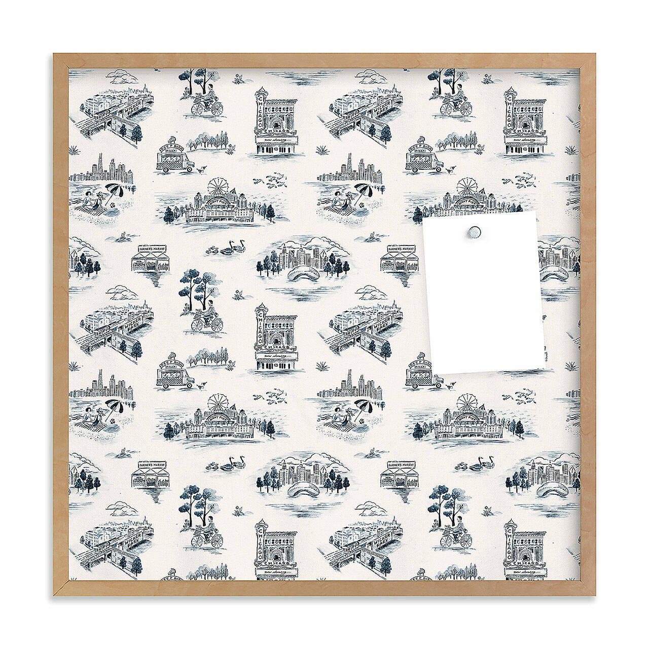 If the gift recipients have moved to Chicago, New York, San Francisco or Texas, Minted’s designers have created cool toile papers for each, that are offered in framed pin boards – perfect for kitchens or home offices. (Minted)