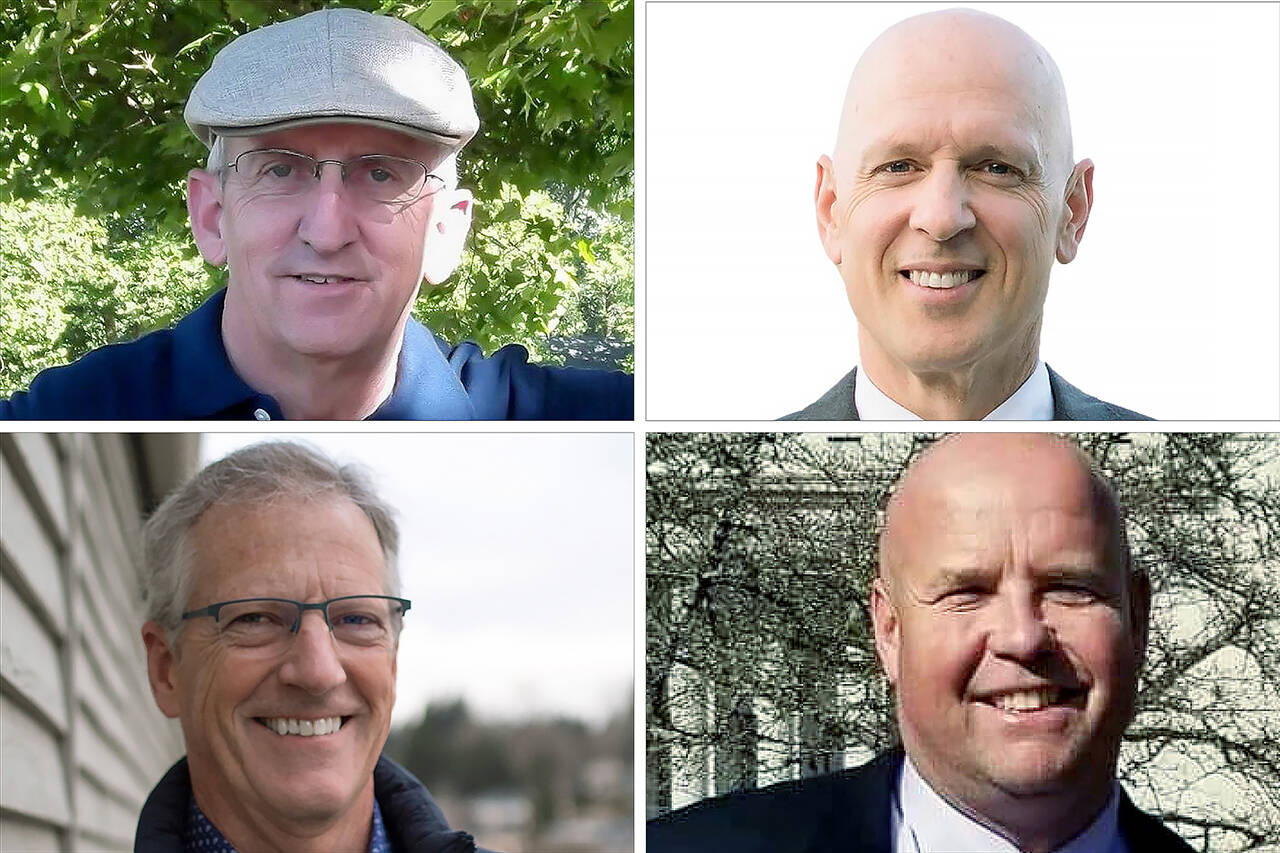 Top, from left: Kim Daughtry, Steve Ewing. Bottom: Gary Petershagen, Marcus Tageant.