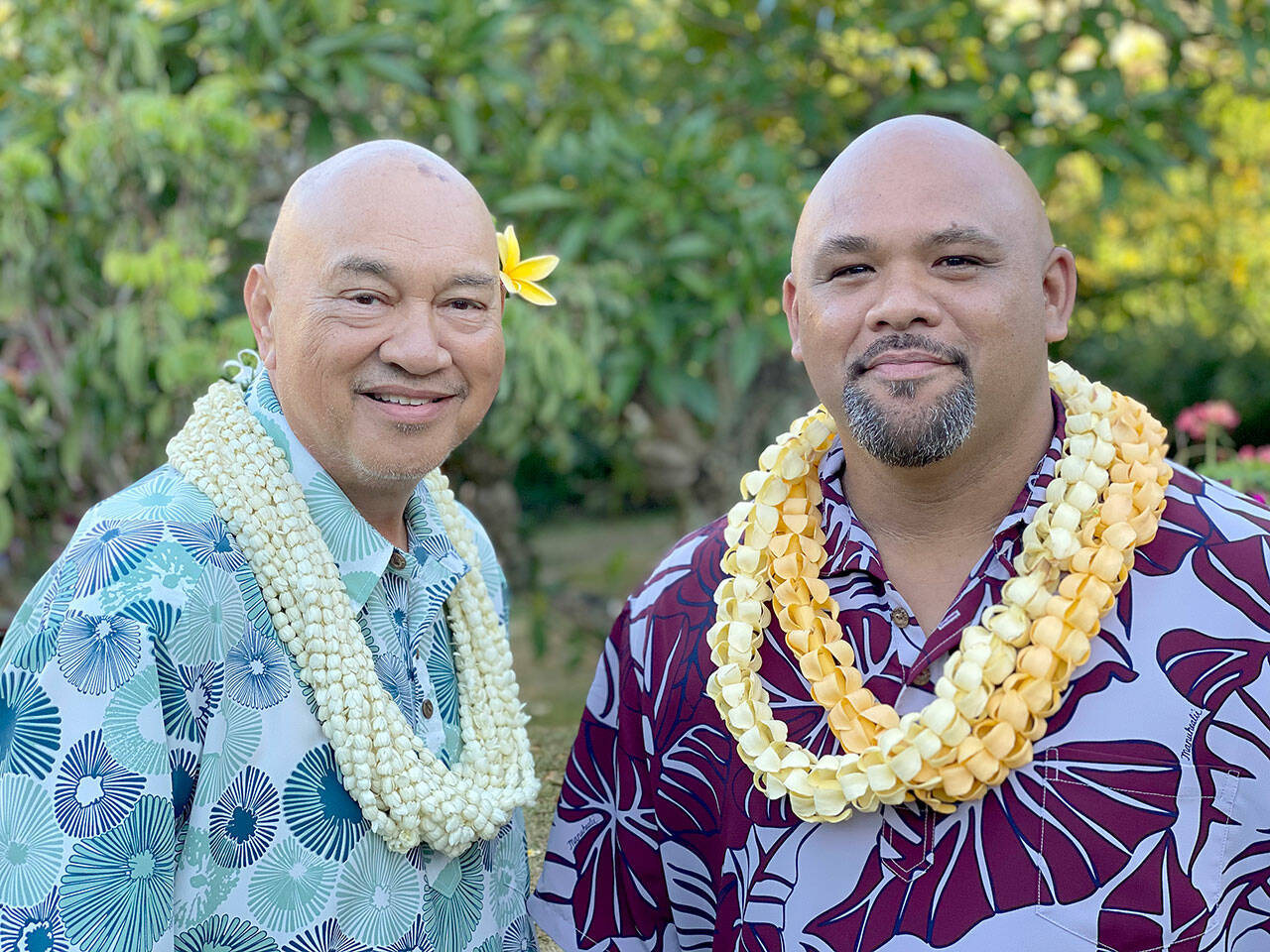 Robert Cazimero and Kuana Torres Kahele are scheduled to perform an evening of Hawaiian music and dance Oct. 9 at the Edmonds Performing Arts Center. (Kuana Torres Kahele)