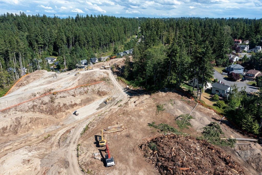 Site preparation for housing development was under way June 8 at the property known as Frognal Estates near Edmonds. (Chuck Taylor / Herald file)
