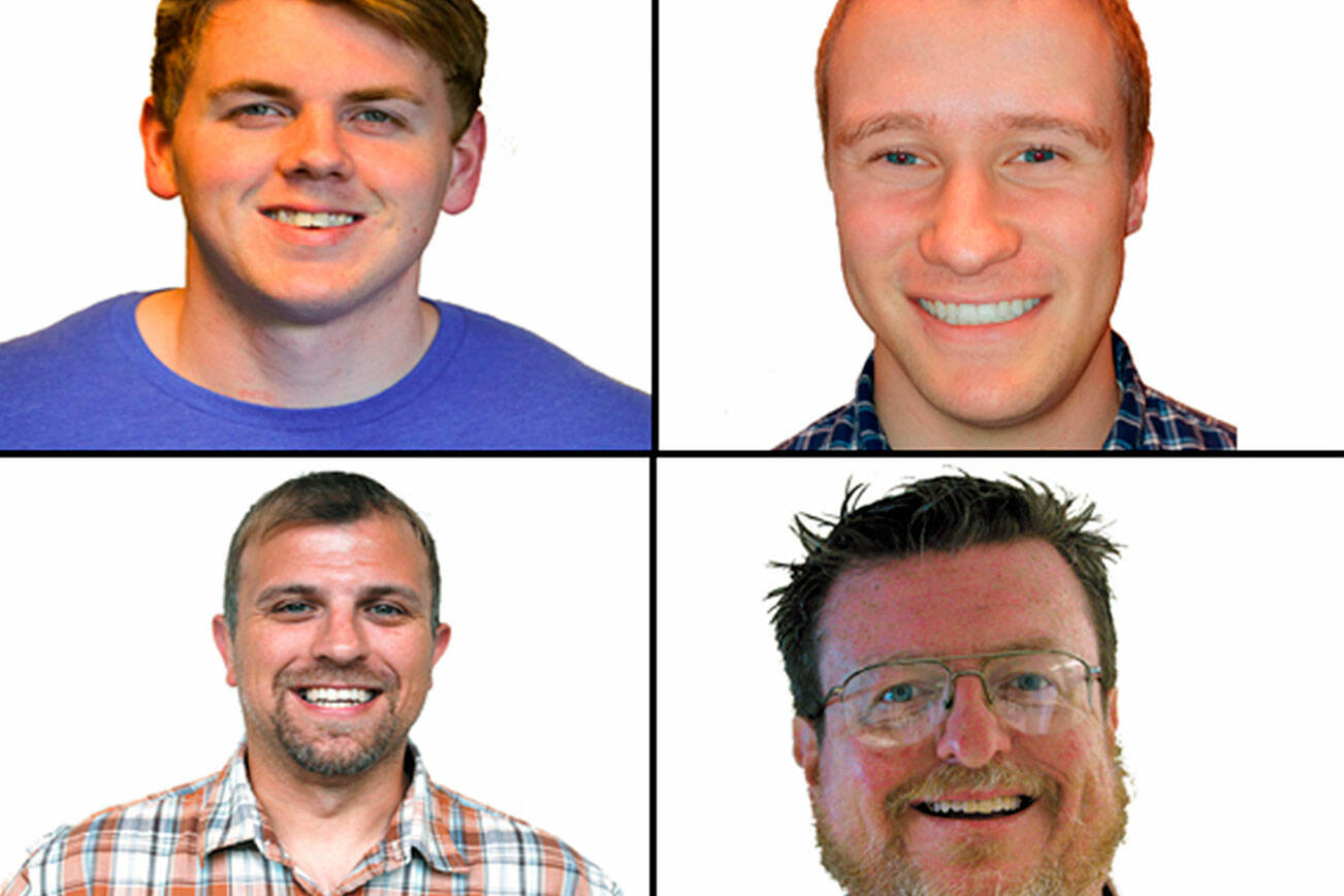 Clockwise from top left: Zac Hereth, Cameron Van Til, Tom Lafferty and Steve Willits.
