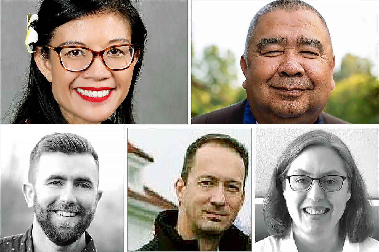 Top row: Vanessa Edwards (left) and Ray Sheldon Jr. Bottom row (from left): Connor Krebbs, Wade Rinehardt and Katie Jackson. (Not pictured: Sherry Weersing)