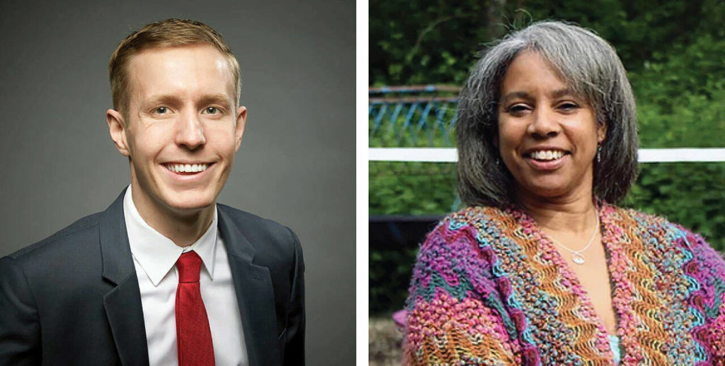 Nate Nehring (left) and Nicole Ng-A-Qui.
