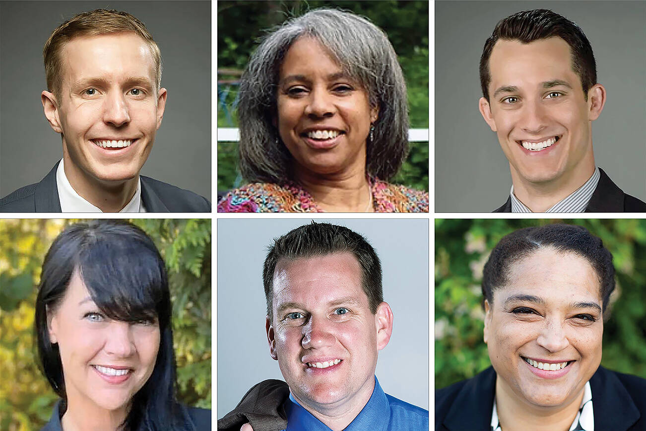 Top (L-R): Nate Nehring, Nicole Ng-A-Qui, Jared M. Mead. Bottom (L-R): Brenda Carrington, Sam Low, Brandy Donaghy.