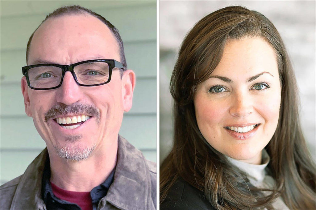 David Flynn (left) and Kari Zimmerman.
