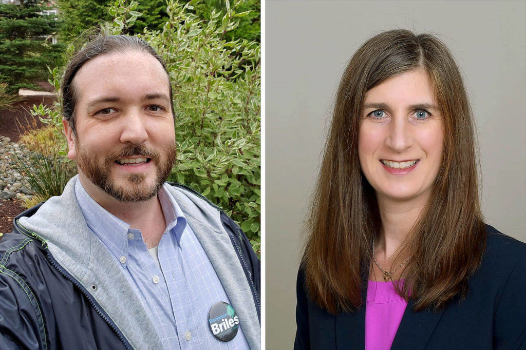 Benjamin Briles (left) and Connie Allison.

