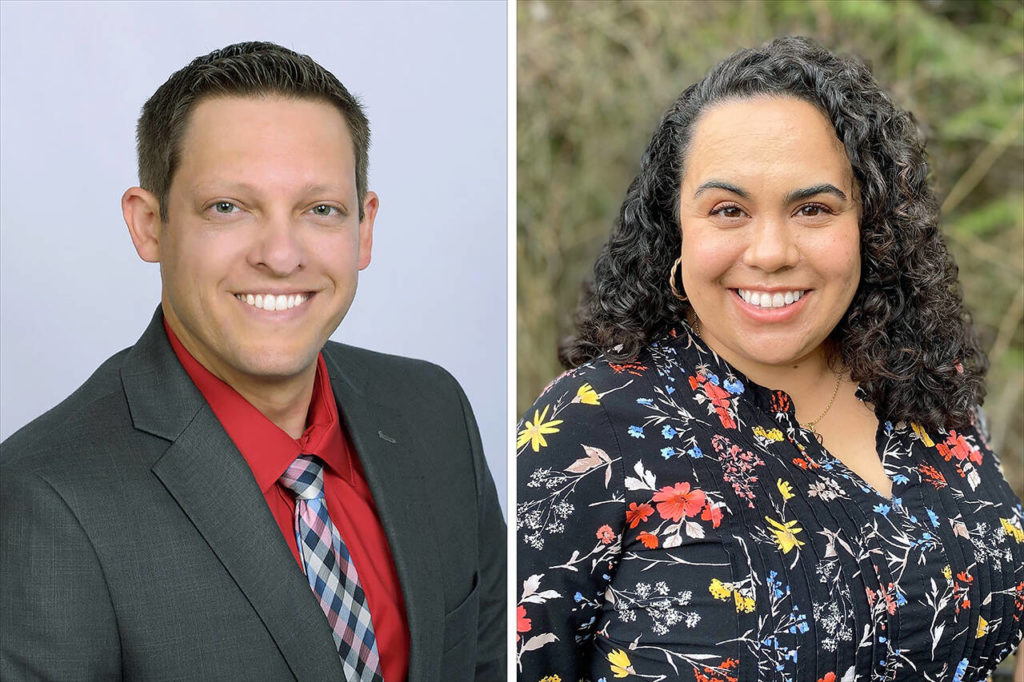 Adam Morgan (left) and Melissa Duque.
