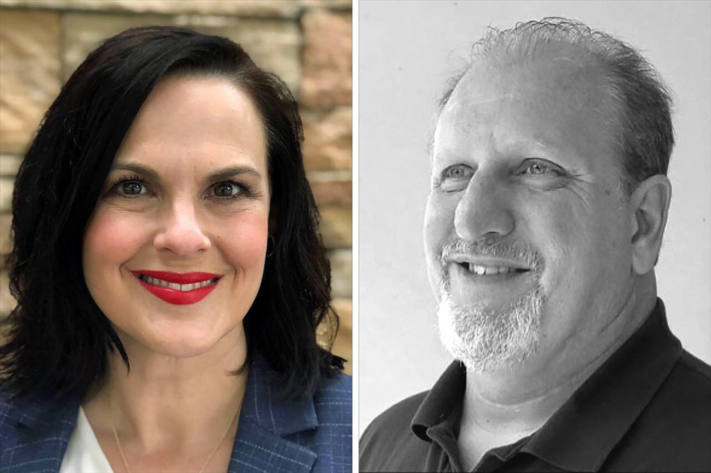 Stephanie Vignal (left) and Nicholas Swett.
