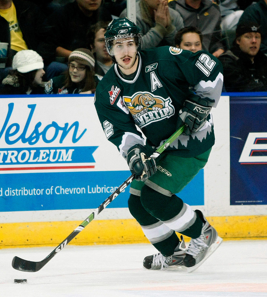 The Everett Silvertips’ Kyle Beach during a game against the Winterhawks in 2008. (Herald file photo)
