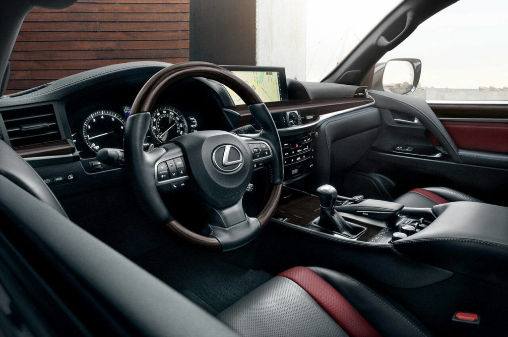 A Lexus infotainment and navigation system with 12.3-inch display is standard on the LX 570. (Manufacturer photo)

