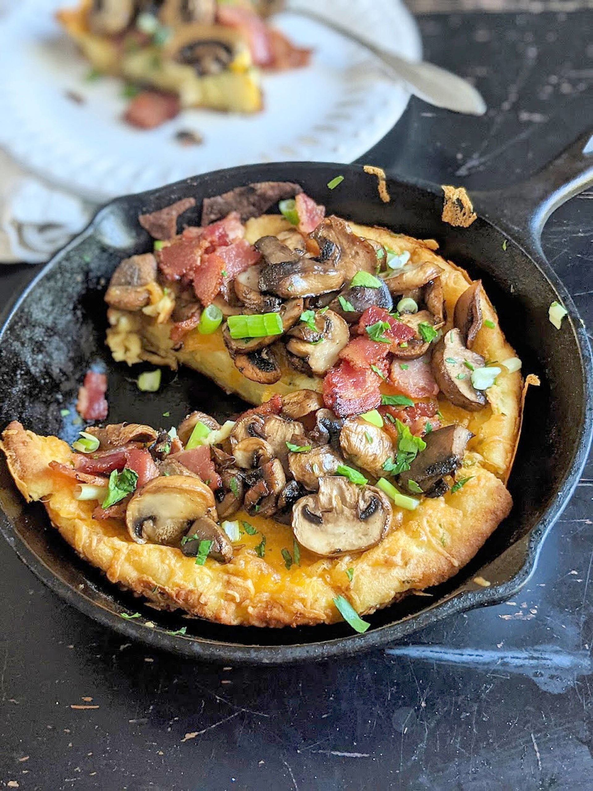 This savory Dutch baby was baked in a cast-iron pan.
Gretchen McKay 
Pittsburgh Post-Gazette