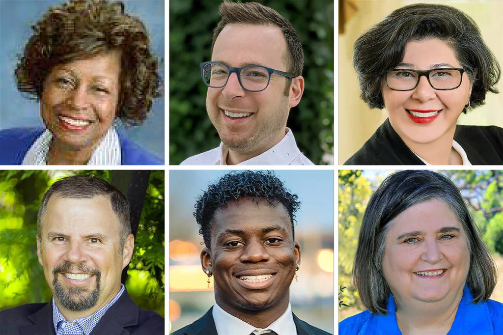 Top (L-R): Shirley Sutton, Nick Coelho, Naz Lashgari. Bottom (L-R): Patrick Decker, Joshua Binda, Lisa Utter.
