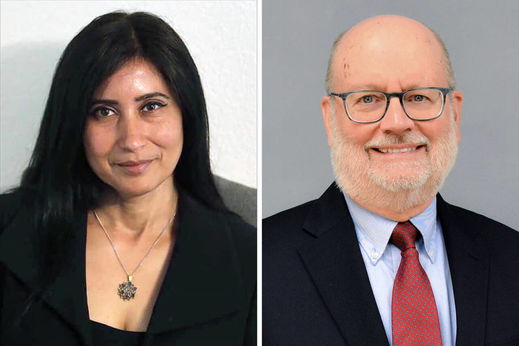 Anita Shad (left) and Jim Distelhorst
