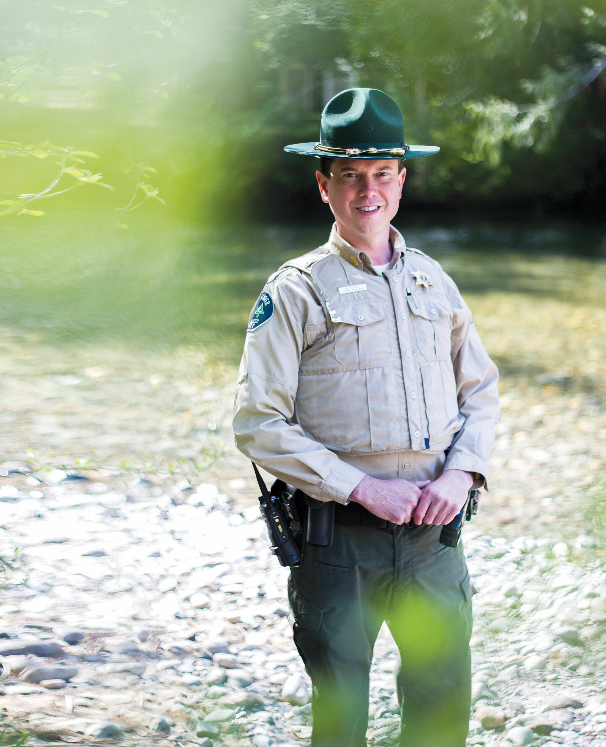 North county lead ranger Mike Remle at Squire Creek Park in Darrington. (Olivia Vanni / The Herald)