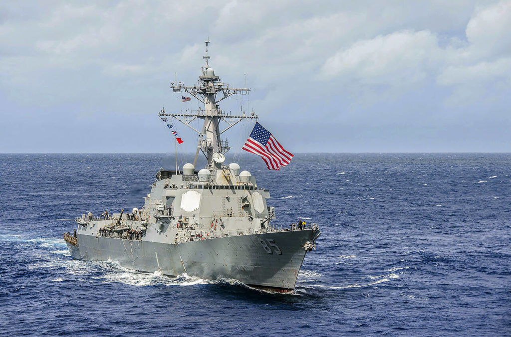 The USS McCampbell will make Everett its home port. (US Navy)
