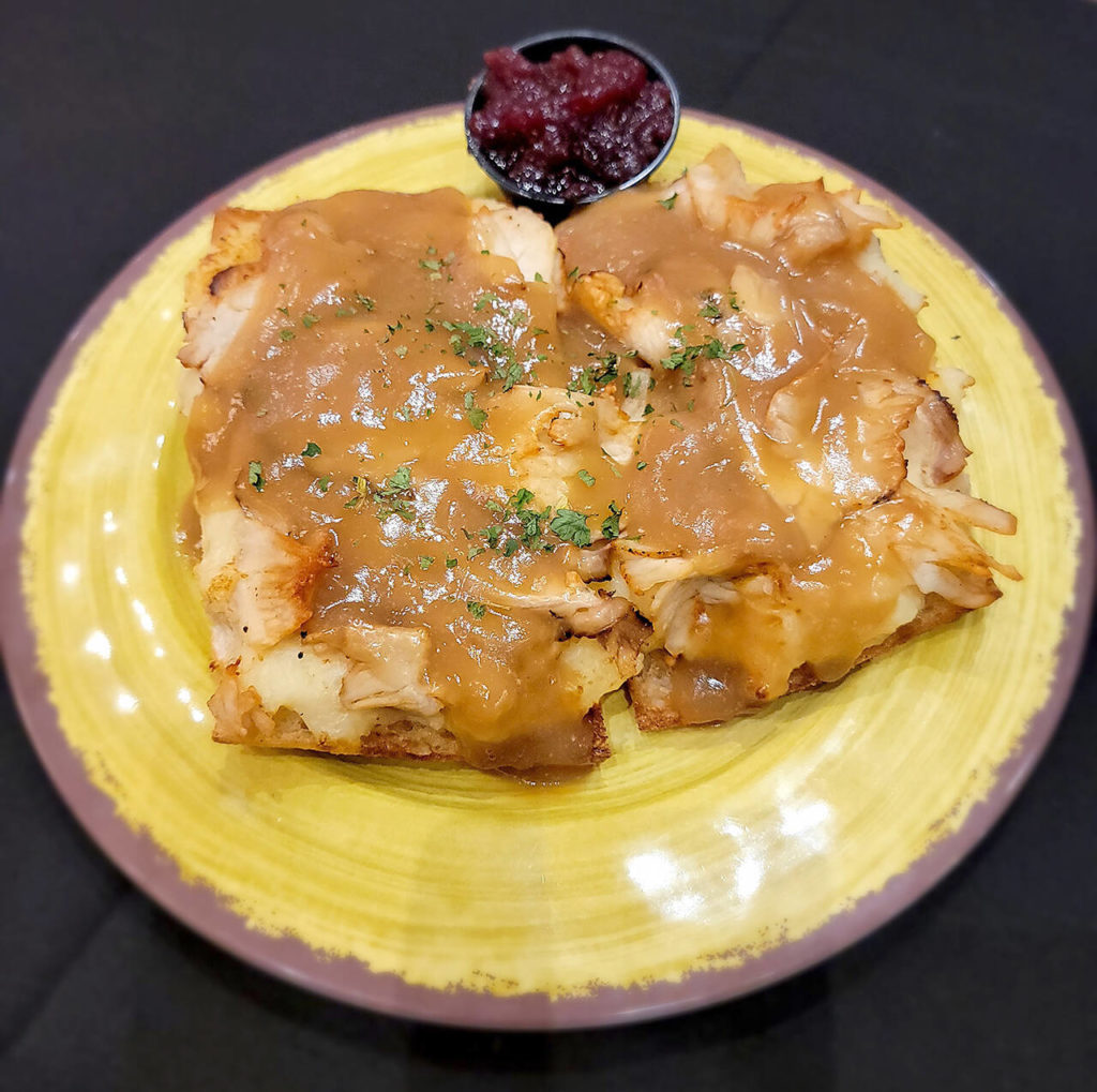 The open-faced hot turkey sandwich at Quil Ceda Creek Casino’s The Kitchen. (Quil Ceda Creek Casino)
