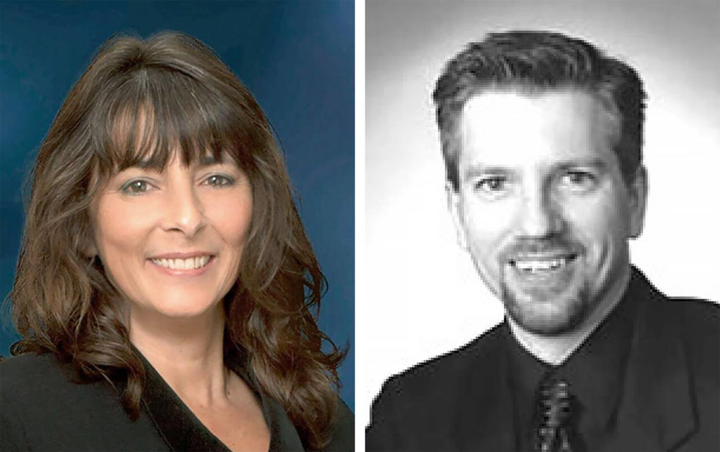 Judy Williams (left) and Tim Schmitt.

