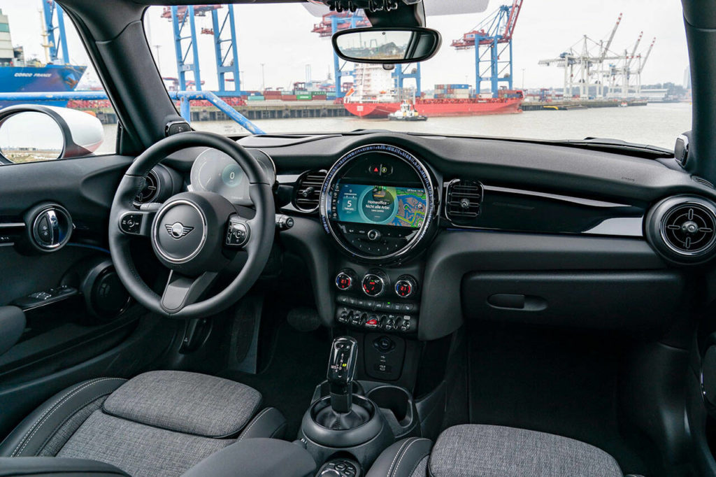An 8.8-inch touchscreen is a new feature of the 2022 Mini Cooper. (Manufacturer photo)
