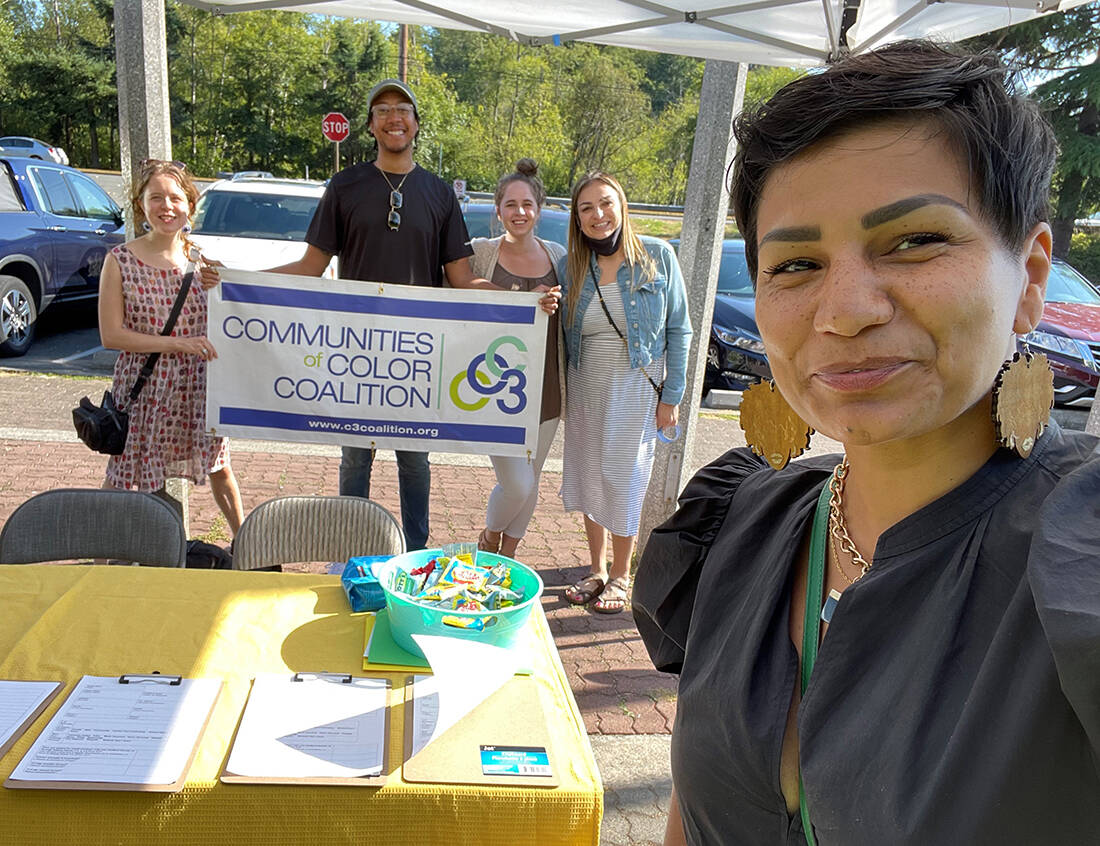 C3 Executive Director Jacque Julien with other members of the C3 team at "Meet Me in the Park."