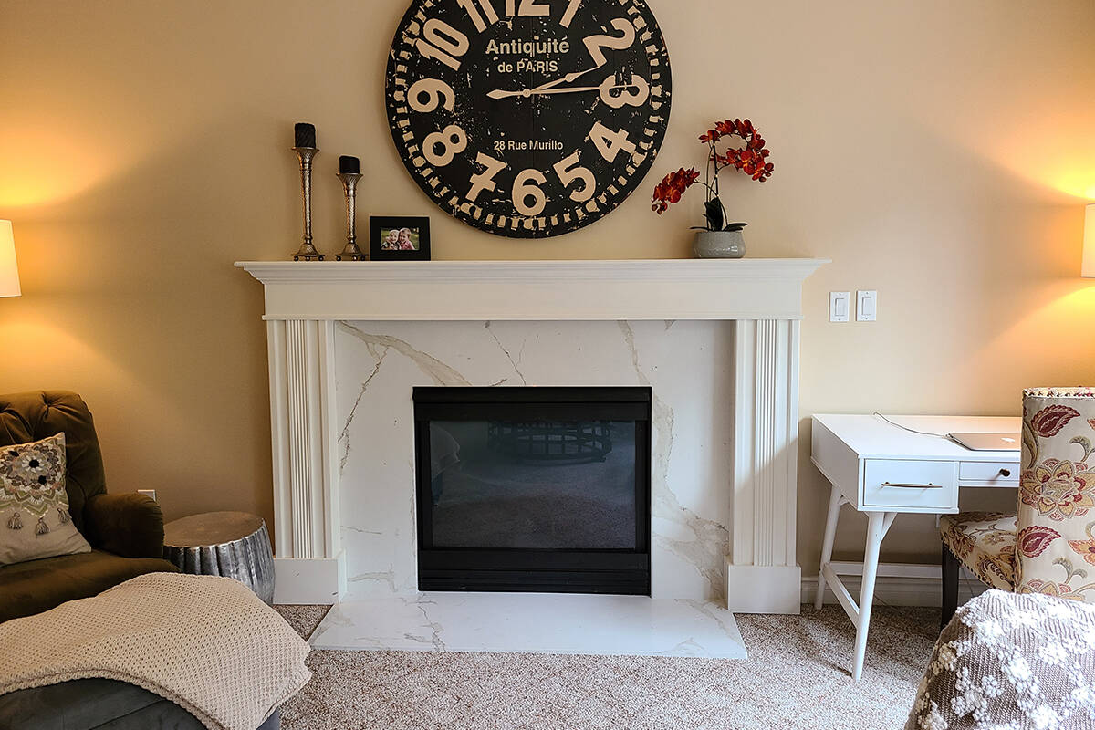 As Alvin and Joanne prepared to celebrate their 30th anniversary, Alvin surprised his wife with a beautiful new fireplace and bathroom, courtesy of Granite Transformations!