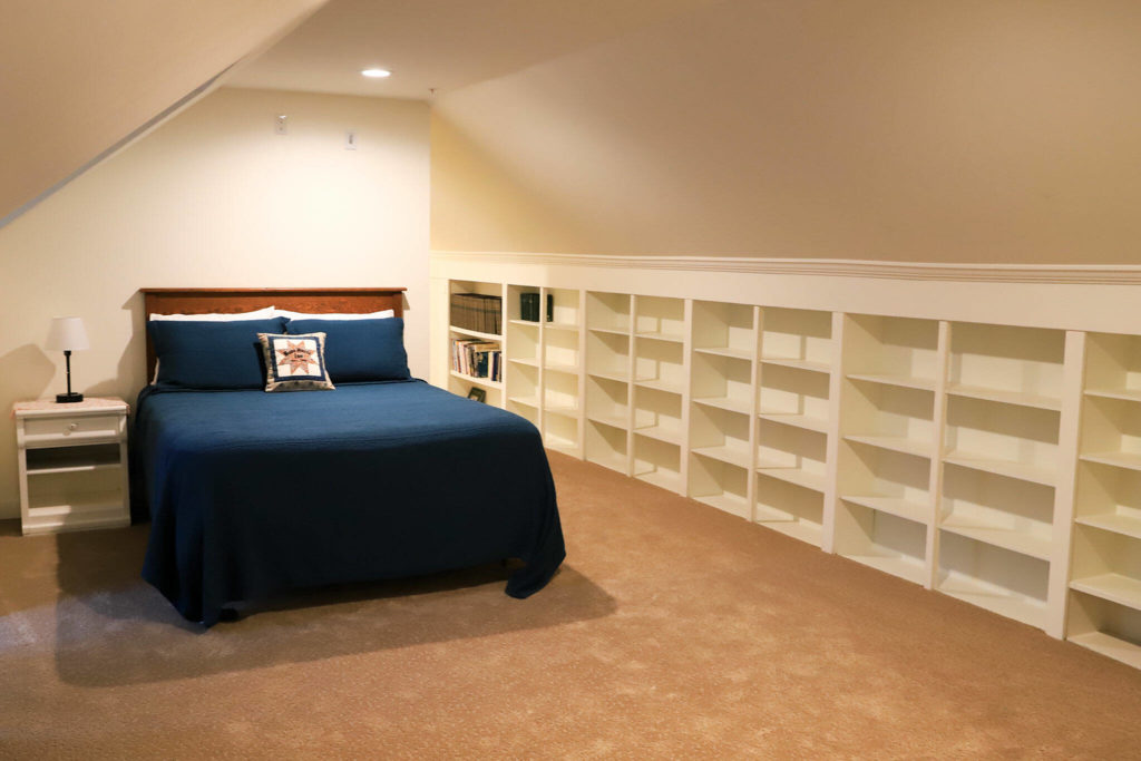 A bedroom one in the historic, century-plus old Bush House in Index. (Kevin Clark / The Herald)

