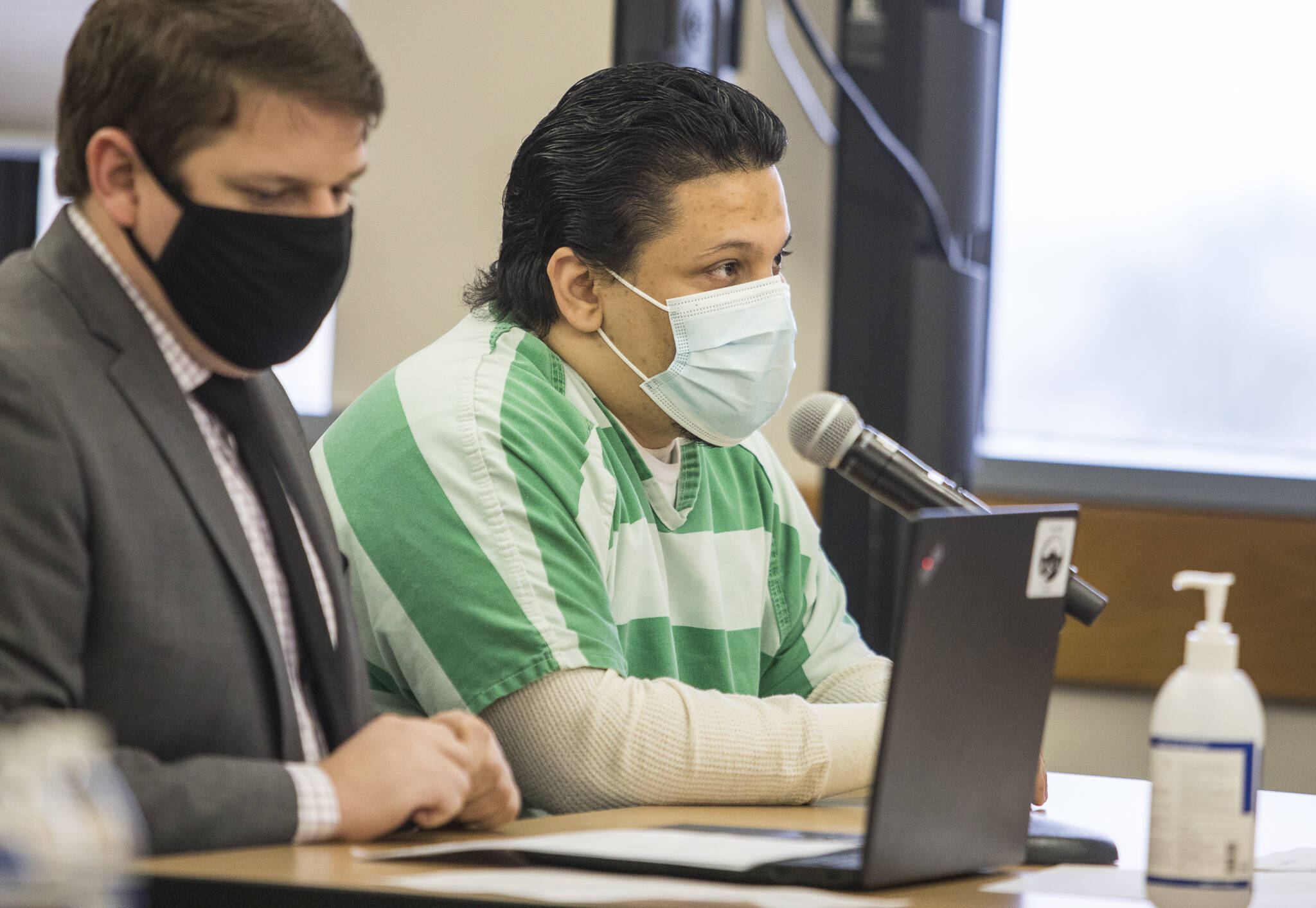 Jason Dominguez at his sentencing at the Snohomish County Courthouse on Thursday in Everett. (Olivia Vanni / The Herald)