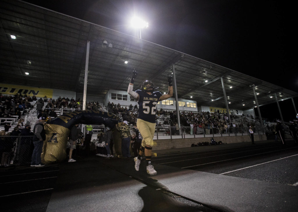 Arlington linebacker Quintin Yon-Wagner (Olivia Vanni / The Herald)
