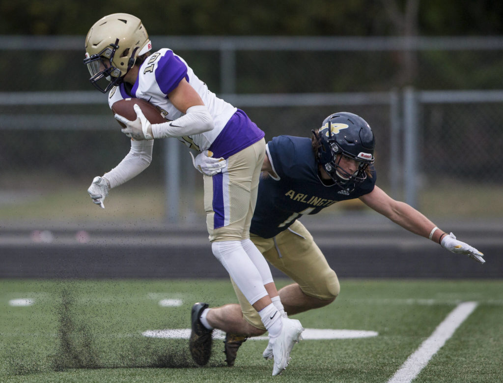 Arlington safety Hunter Eastman (Olivia Vanni / The Herald)
