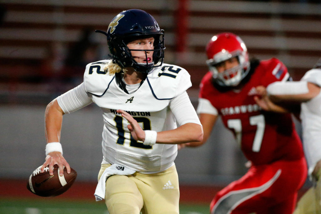 Arlington quarterback Trent Nobach (Kevin Clark / The Herald)

