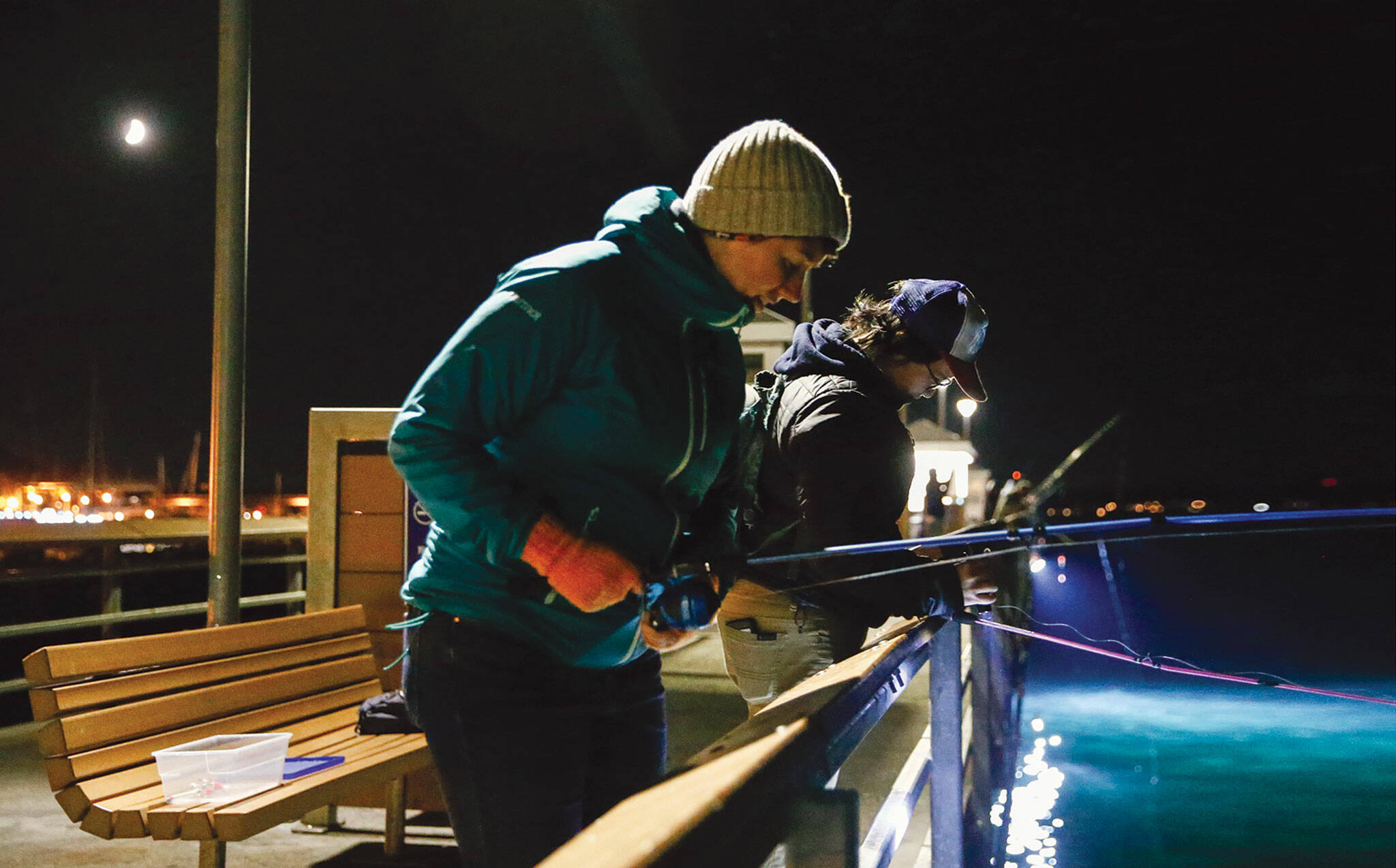 Jigging for squid: Why winter anglers gather on local piers