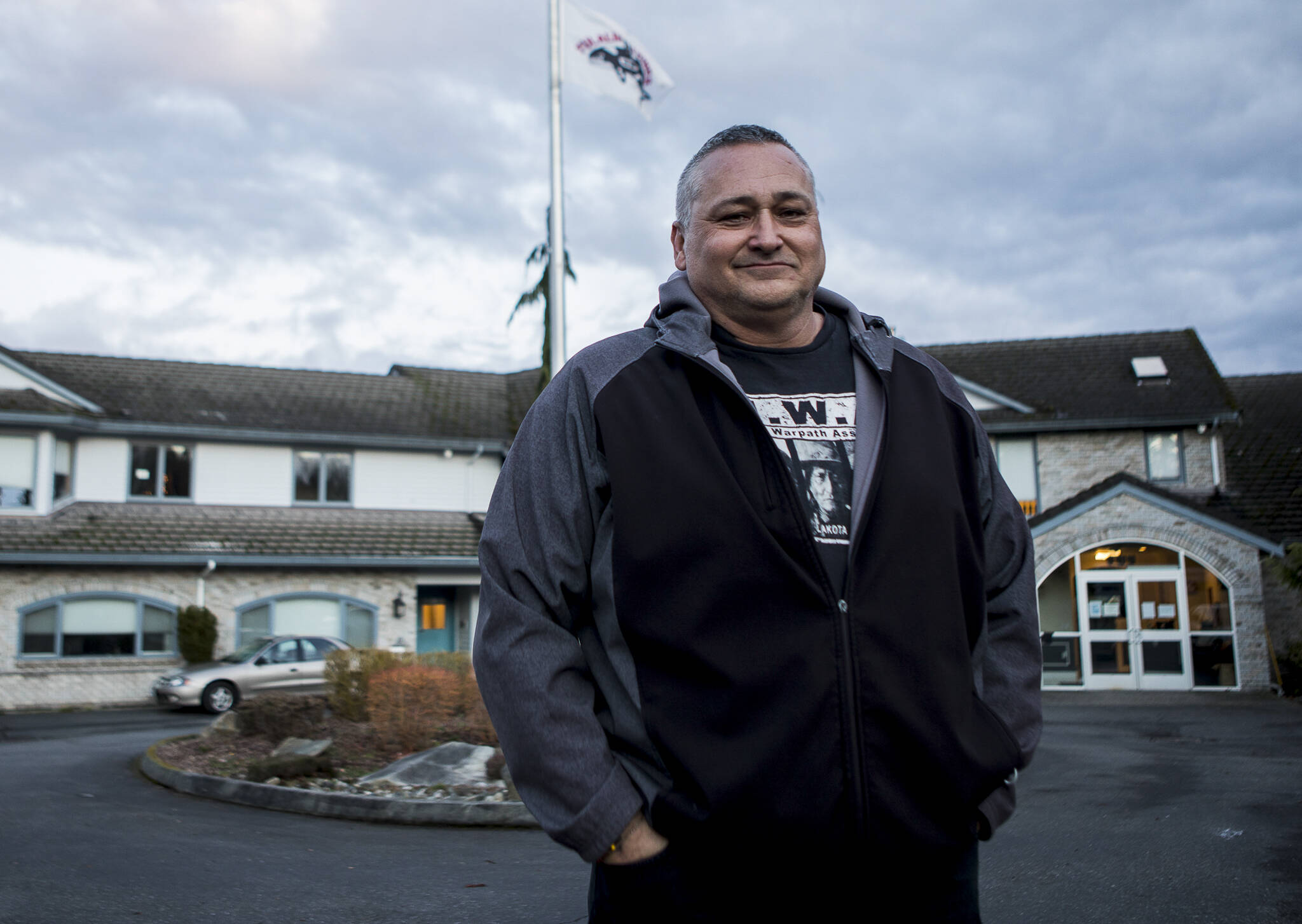 Program Manager Steven Iron Wing II at the Tulalip Tribe’s Stanwood Healing Lodge on Friday. (Olivia Vanni / The Herald)