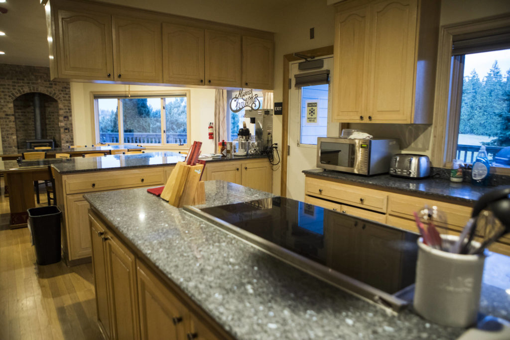 A communal kitchen is available to all residents of the Healing Lodge. (Olivia Vanni / The Herald)
