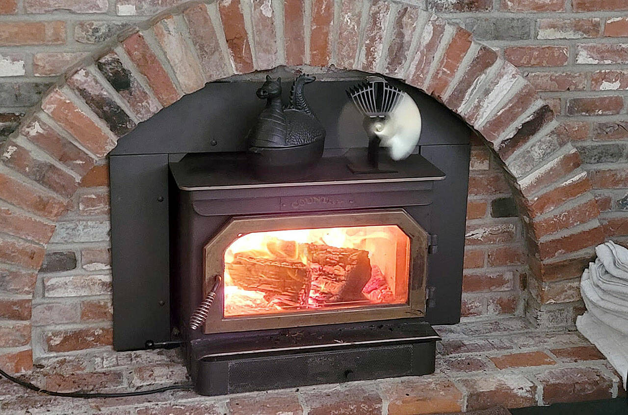 When the furnace broke in freezing weather, they were glad to have a wood burning stove and a newspaper subscription. (Jennifer Bardsley)