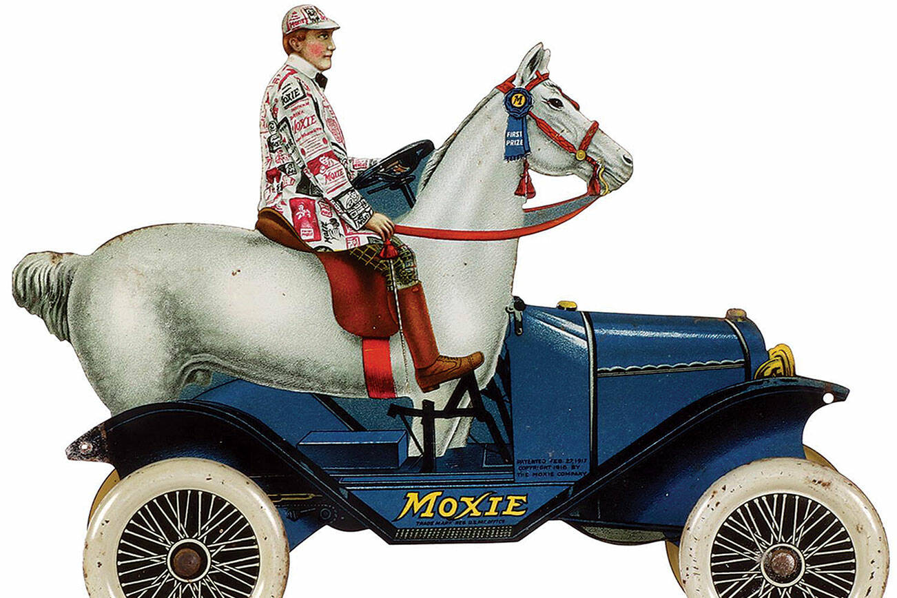 Photo Caption: This toy car was a clever ad for Moxie, a soft drink popular in New England. It sold for $2,600.

(c) 2022 by Cowles Syndicate Inc.