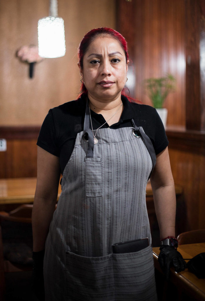 Marta, an employee at Birrieria Tijuana. (Olivia Vanni / The Herald)
