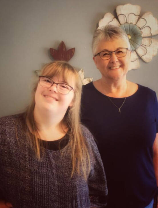 With the help of Snohomish County’s Eagle Wings Ministries and her supervisor, Darla, Megan (left) has created an online support group for people with disabilities.