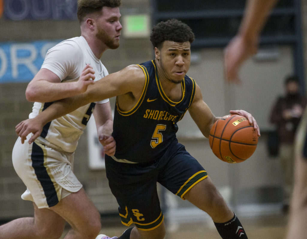 Standout point guard Elijah Johnson has led Shorecrest to an 11-1 start. (Olivia Vanni / The Herald)
