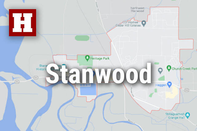 Logo for news use featuring the municipality of Stanwood in Snohomish County, Washington. 220118