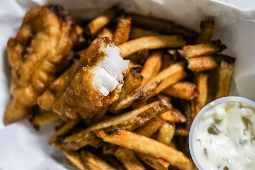 Fish and Chips from Ray’s Drive In at 1401 Broadway, Everett, Washington (Taylor Goebel / The Herald)
