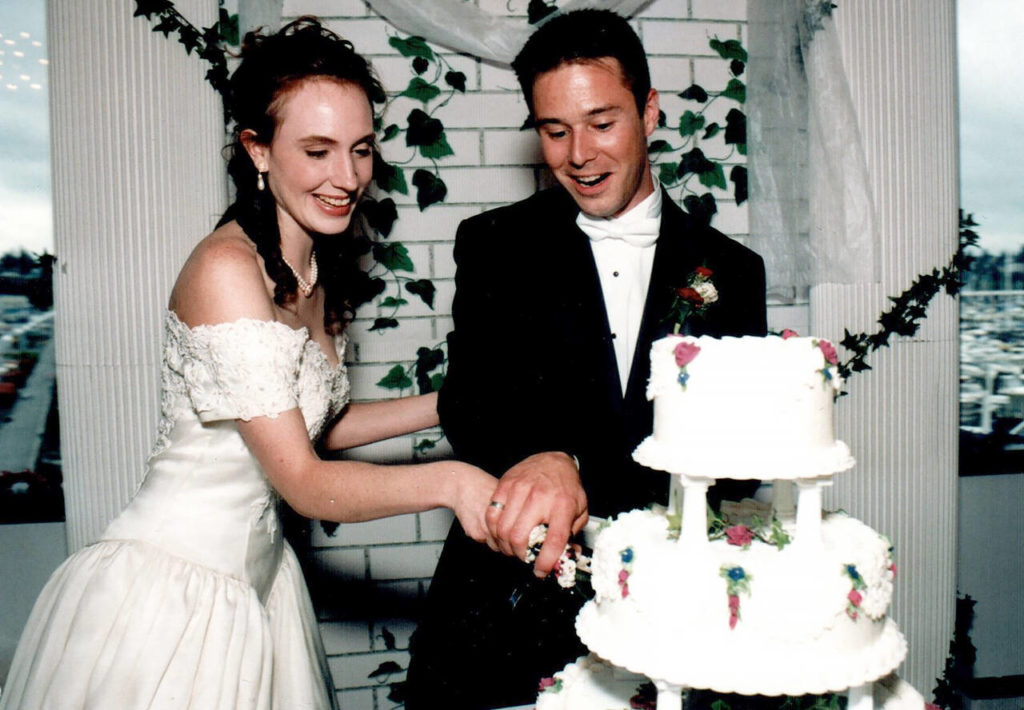 Anne and James Abbott, who co-owned Buck’s American Cafe in Everett since 2015, were married in 1999. Anne died Jan. 15, just weeks after a cancerous mass was discovered in her brain. (The Abbott family)
