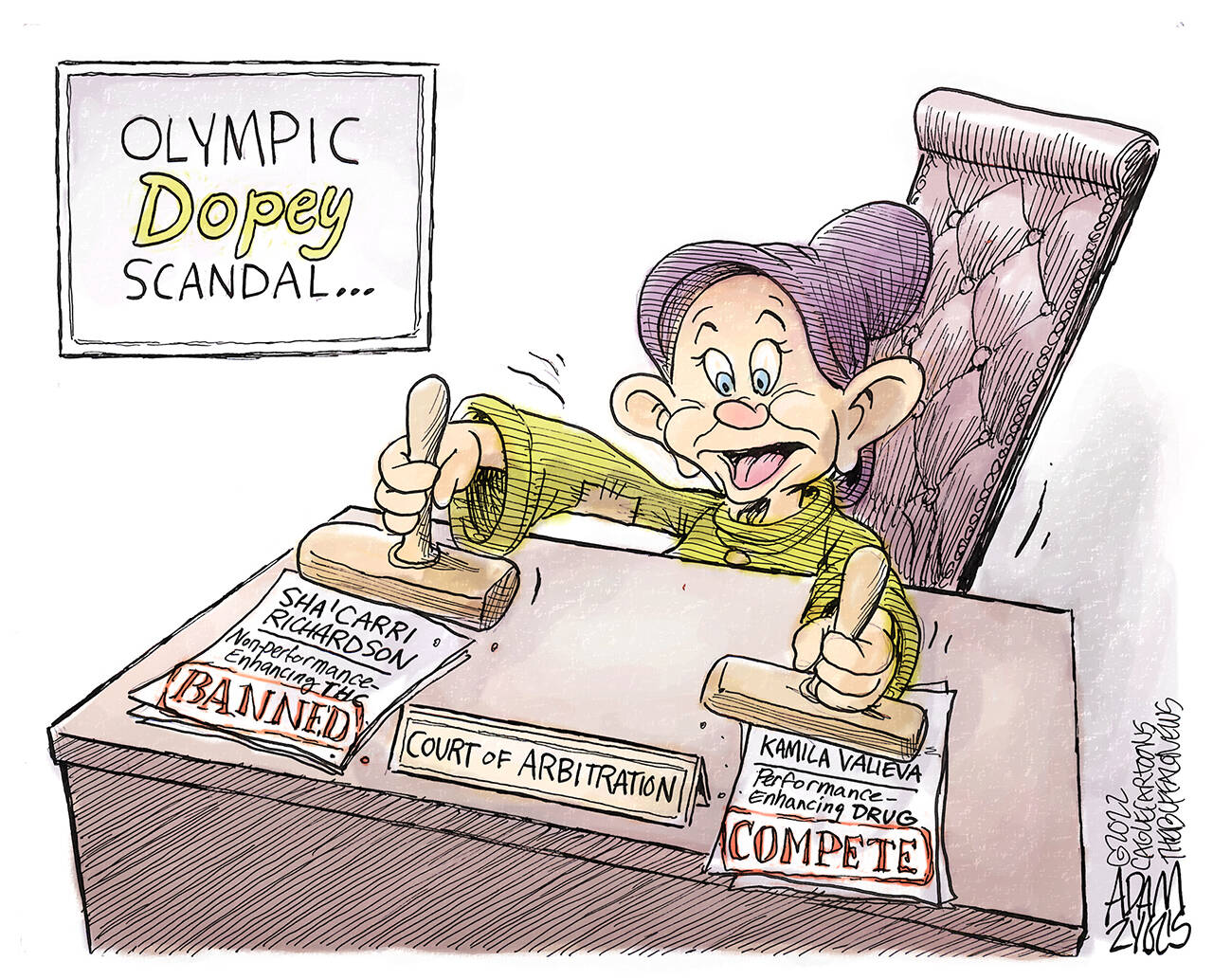 February 17, 2022: Dopey Scandal