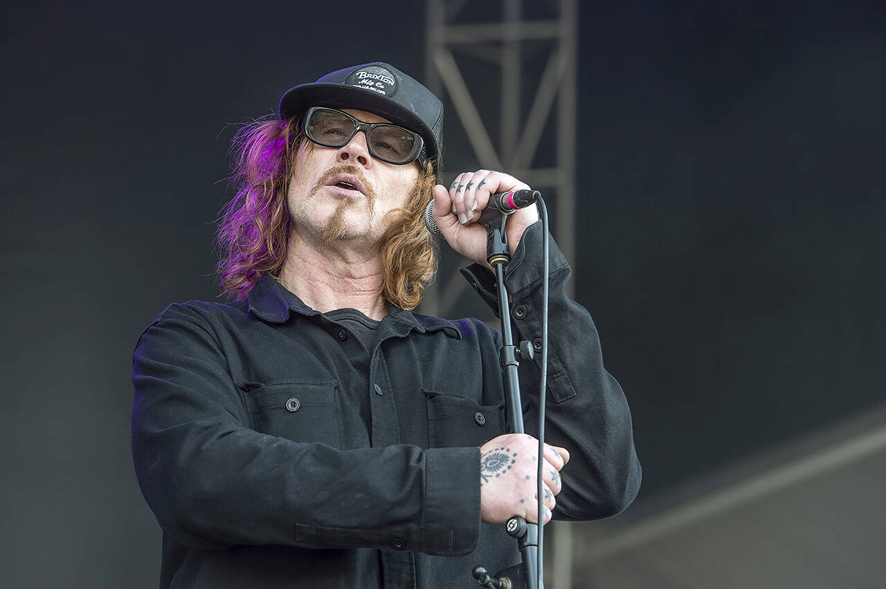 Mark Lanegan performs at the Sonic Temple Art and Music Festival at Mapfre Stadium on May 18, 2019, in Columbus, Ohio. (Photo by Amy Harris/Invision/AP, file)