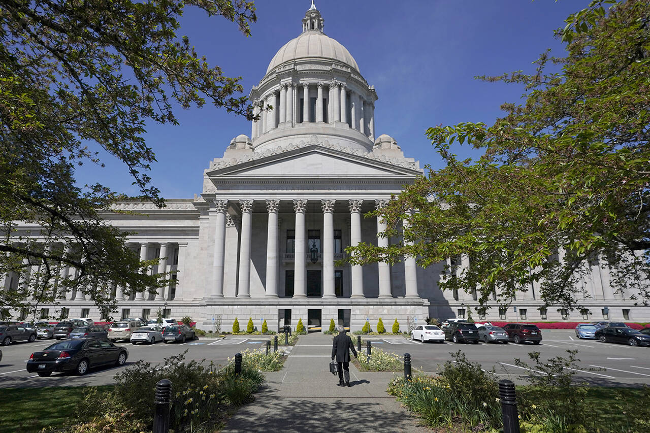 The Legislative Building at the Capitol in Olympia. (AP Photo/Ted S. Warren, File)