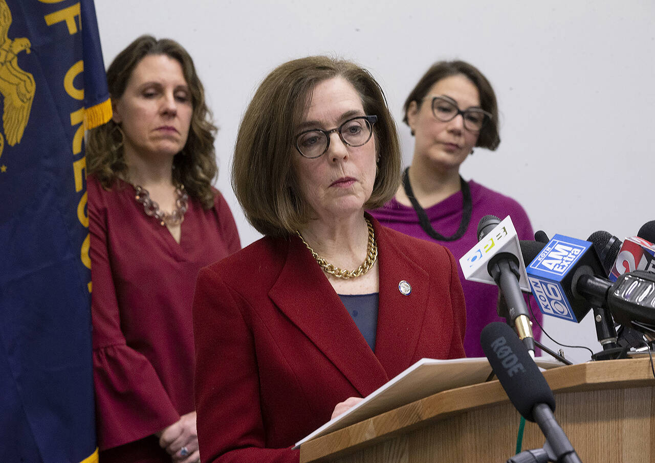 Oregon Gov. Kate Brown. (Beth Nakamura/The Oregonian via AP)