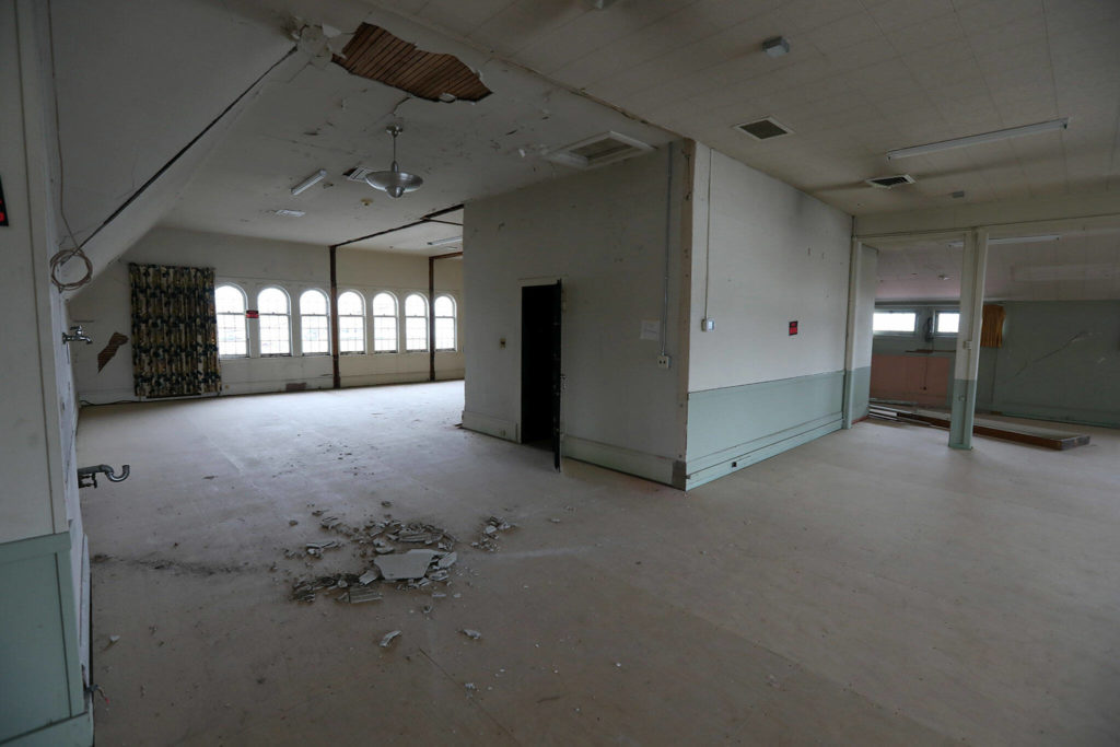 The second floor of the Weyerhaeuser Building at the Port of Everett. (Ryan Berry / The Herald) 

