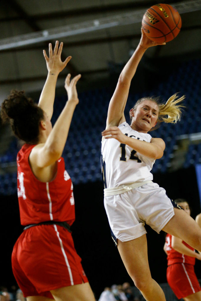 Keira Marsh came through clutch down the stretch for the Eagles. (Ryan Berry / The Herald)
