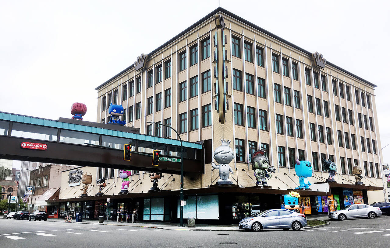 Funko headquarters in downtown Everett. (Sue Misao / Herald file)