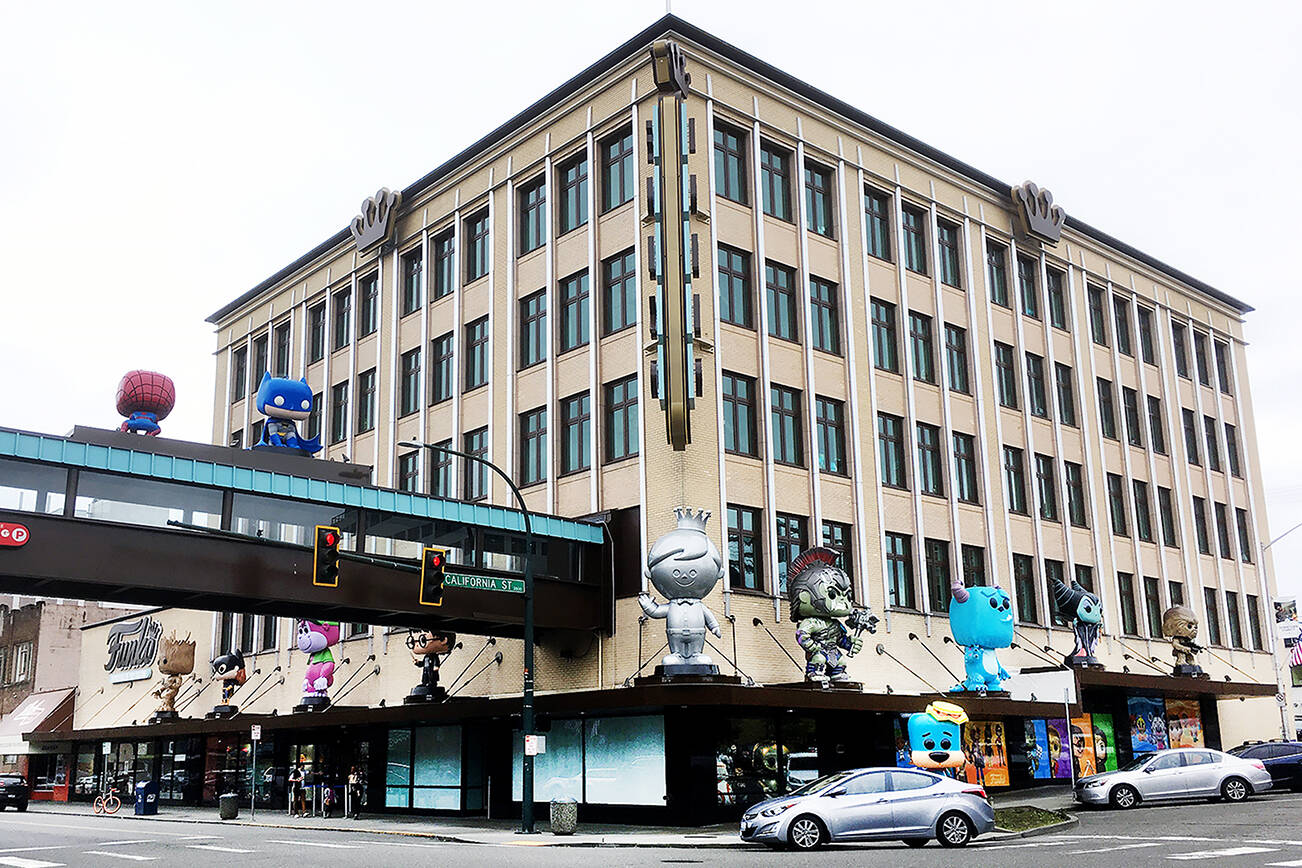 Funko headquarters in downtown Everett. (Sue Misao / Herald file)