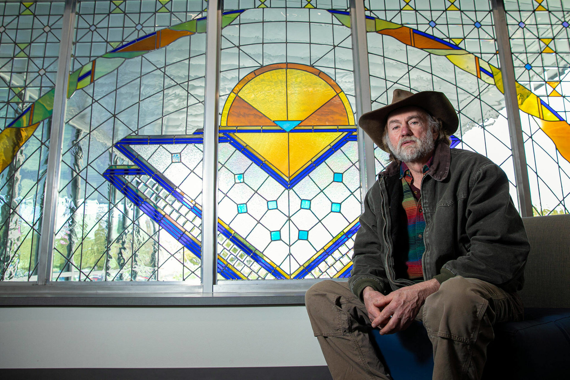 Camano Island artist???s stained glass murals brighten Stanwood High