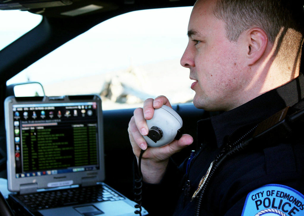 Edmonds police officer Tyler Steffins, who was killed Saturday in Las Vegas. (Edmonds Police Department) 
